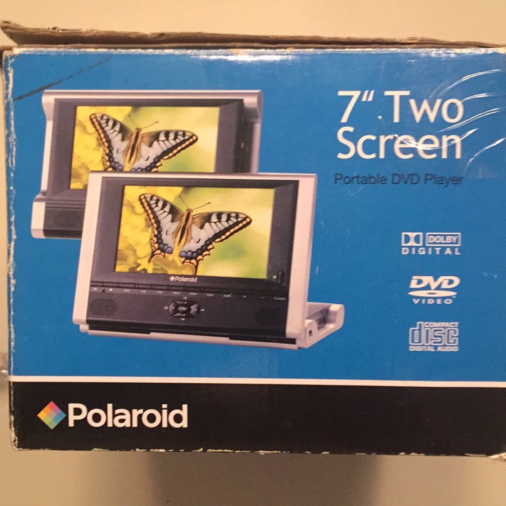Two 7” Screen Portable DVD player